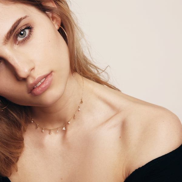 Diamond Charm Choker