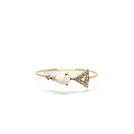 Moonstone Temple Ring